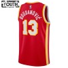 Maillot Basket Enfant Atlanta Hawks Bogdan Bogdanovic 13 2022-23 Nike Icon Edition Rouge Swingman